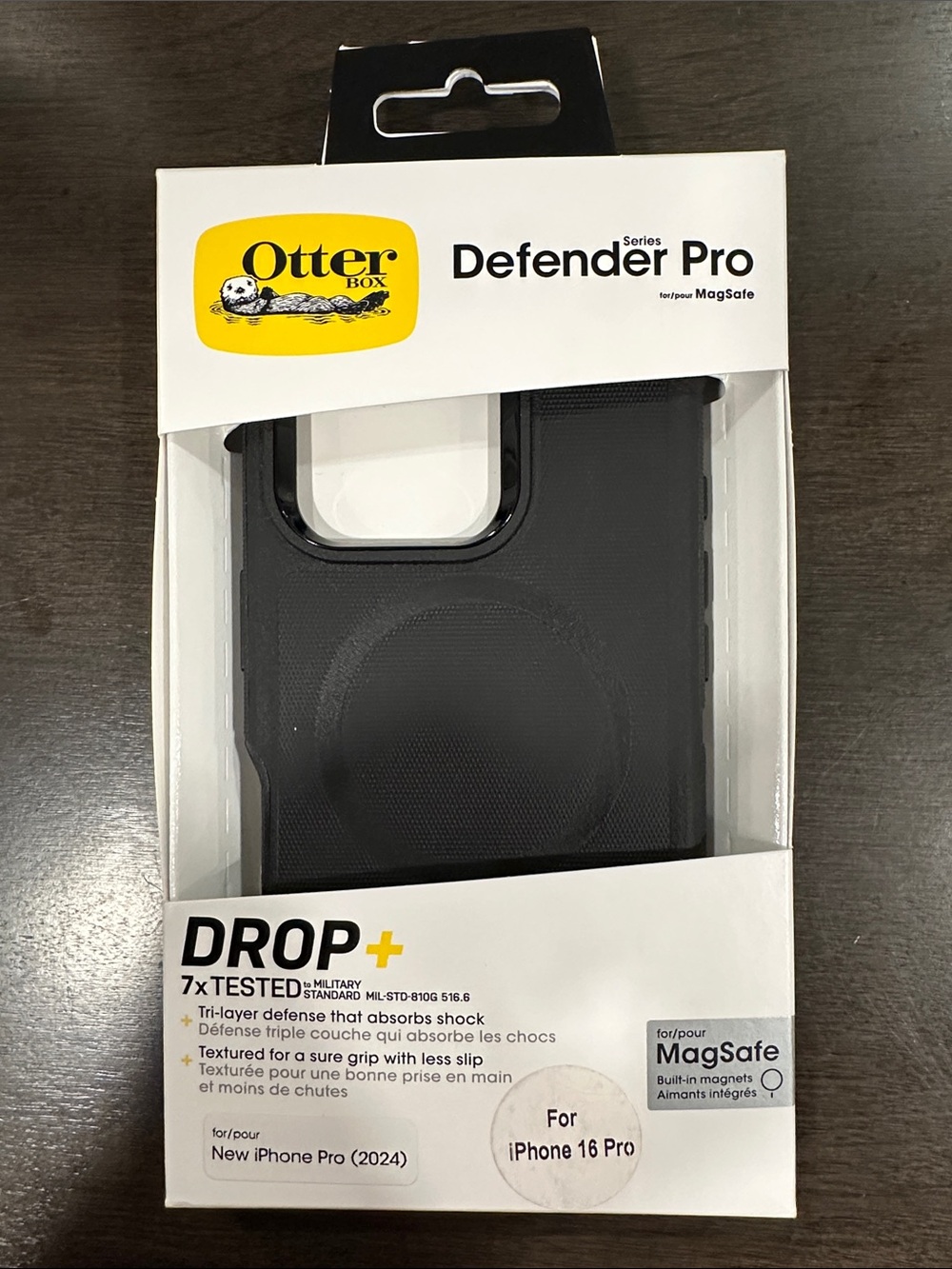 OtterBox Defender Pro Case for iPhone 16 Pro - Black